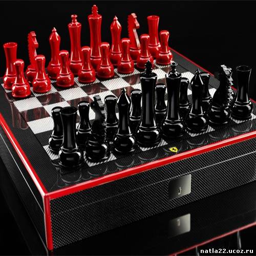 Ferrari шахматы из углеродного волокна